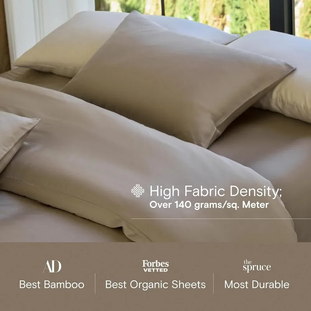 NWT Sijo DOZ Duvet Cover 2PC Set and 1 Sham Dune, King/Cal King